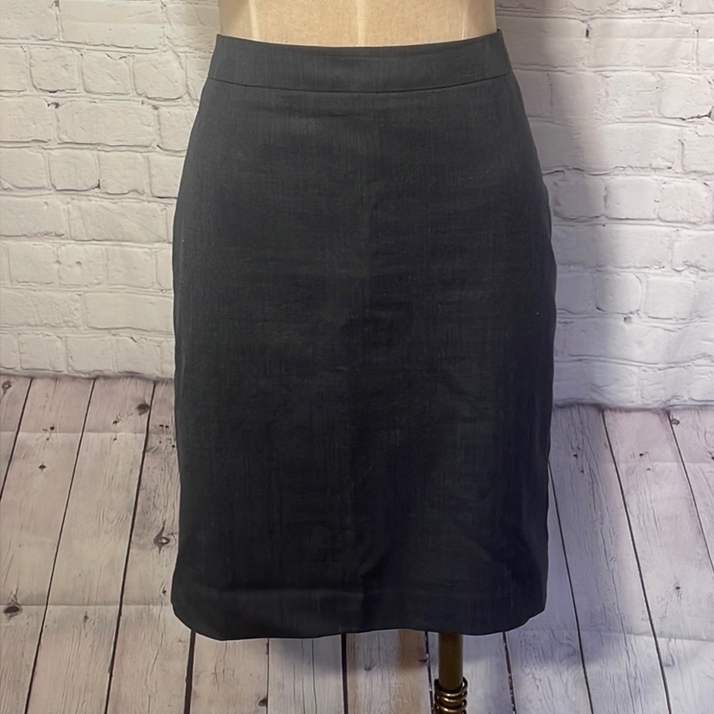 Ann Taylor gray dark academia style‎ pencil skirt 10 petite